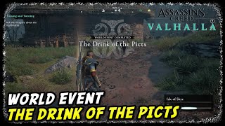 The Drink of the Picts Mysteries at Dunvegan Village in AC Valhalla Kassandra DLC Crossover Story [upl. by Naashar]