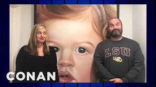 Tom Segura Accidentally Commissioned A 6Foot Tall Painting Of His Son  CONAN on TBS [upl. by Yehsa293]