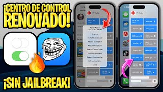 TUTORIAL SIN JAILBREAK ✅ GRATIS NUEVO CENTRO DE CONTROL DESBLOQUEA FUNCIONES OCULTAS DE iOS Osushi [upl. by Tloh889]