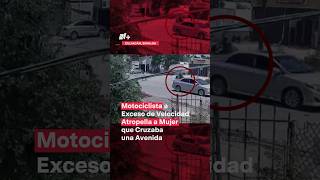 Motociclista atropella a mujer que cruzaba avenida en Sinaloa  N Shorts [upl. by Ahsiema151]