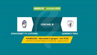 Beach Soccer 2024 U20  DOMUSBETTV CATANIA  LENERGY PISA [upl. by Adil790]