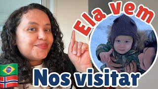 O DIA QUE ELA FINALMENTE VIRÁ NOS VISITAR  A VIDA REAL DE UMA BRASILEIRA NA NORUEGA [upl. by Nnylyrehc]