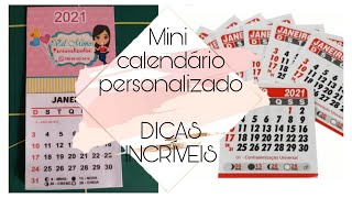 Faça seu próprio mini calendário personalizado para festas e empresas [upl. by Cissy203]