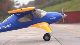 Wilga 2000 RC Electric Airplane 2nd Flight with ESS Air [upl. by Aihsenek944]