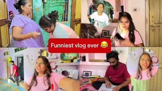 Sad moment 😂 bhaiya baapas jaa raha hai🤩😂  Frankly Sakshi familyvlog dailyvlog funnyvlog [upl. by Lemahs644]