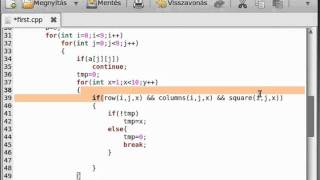 C tutorial 36  sudoku solver part 2  example program [upl. by Yecal]