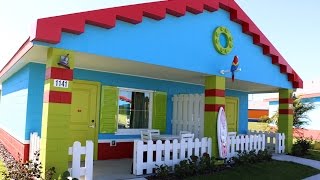 New LEGOLAND Beach Retreat bungalow room tour  LEGOLAND Florida hotel [upl. by Gnil908]