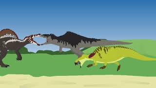 Spinosaurus vs giganotosaurus [upl. by Ahsetal]