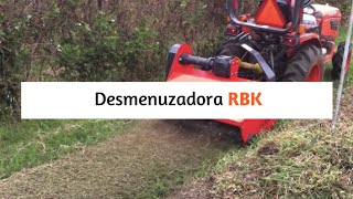 INDUSTRIAS LÍDER  DESMENUZADORA RBK100 Y KUBOTA B2320 ZARZAMORA [upl. by Mabelle]