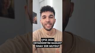 KPSS 2024 ORTAÖĞRETİM ZOR MUYDU [upl. by Aham]