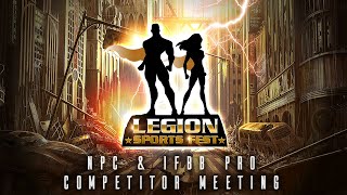 2020 NPC amp IFBB Pro Legion Competitor Meeting [upl. by Tehr]