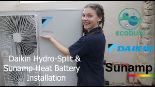 Daikin Hydro Split and Sunamp Heat Battery [upl. by Favianus]