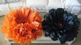 DIY GIANT BEST Flower tissue decoration tutorial [upl. by Aillicec183]