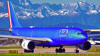 3 HOURS of Plane Spotting at Milan Malpensa Airport MXP  4K Aircraft Landings amp Takeoffs Airside [upl. by Adnawahs819]