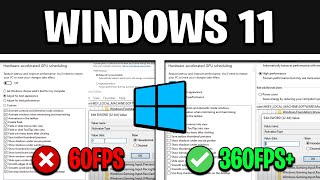 How To Optimize Windows 11 For GAMING  Best Settings for HIGH FPS amp NO DELAY [upl. by Oliana]