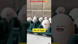 Eggs ka jivan 🥚 😊shorts egg funny comedy food life comedyshortsshortsfeed [upl. by Brenan201]