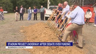 Stadium project underway in Sumner Co after debate over funding [upl. by Tonye846]