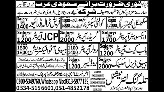 Gulf Jobs  Saudi Arabia Jobs  Qatar Jobs  UAE Jobs  Jobs for Foreigners  Daily Jobs Update [upl. by Hpsoj88]