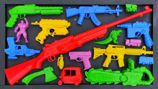 Membersihkan Nerf Ak47 Assault Rifle Shotgun Sniper Rifle Glock Pistol M16 Nerf gun Eps 101 [upl. by Arait]