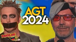 Tape Guy RETURNS For AGT 2024 Simon Cowell Gets BLINDFOLDED [upl. by Chesney]