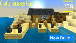 Minecraft Dock along the ocean 59 Minecraft Survival Series [upl. by Dranrev]