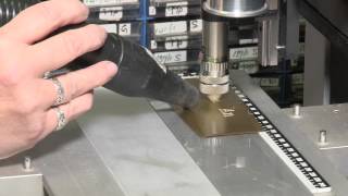 Engraving a Brass Plaque The Process Behind Infilling [upl. by Enneicul]