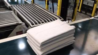 Kannegiesser towel folders with BennyampKarl automatic convey [upl. by Mond]