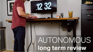 Autonomous DIY Standing Desk Kit Long Term Review [upl. by Joane217]