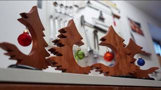 Tiny Christmas Trees  woodworking DIY [upl. by Damales]