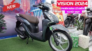 Review amp giá chi tiết Honda Vision 2024 ▶️ Phiên bản cổ điển ▶️ xem để biết thêm chi tiết [upl. by Hoffmann]