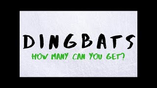 DINGBAT QUIZ 11  Take on our DINGBAT Challenge [upl. by Yrotciv]