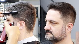 Basic Mens Haircut  BETTER STEP BY STEP for BEGINNERS  by Farley Santiago [upl. by Borer953]