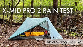 Durston XMid Pro 2  Overview and Rain Test Review  Ultralight Gear  Appalachian Trail [upl. by Adiam]