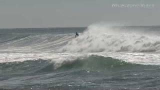 Surfing Whakatane Heads [upl. by Ltihcox]