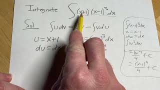 Integral of x  1x  13 using Integration by Parts [upl. by Nnayar]