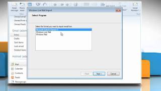 How to import Email into Windows® Live Mail on Windows®7 PC [upl. by Annis]