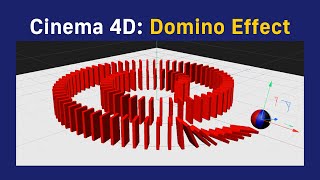 Cinema 4D Creating a Domino Effect [upl. by Arondel]