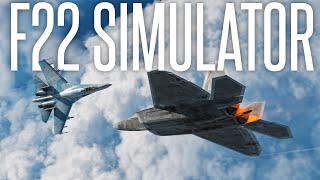 The Closest We Have to a Realistic F22 Simulator DCS F22 Mod [upl. by Tadeas]