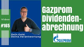 Gazprom Dividendenabrechnung  Was ist von der Dividende bei mir Netto angekommen [upl. by Landau]