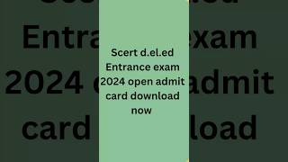 deled admit card download nowDescription ot link tu diya ase [upl. by Avid]