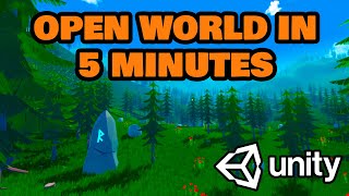 Build a beautiful 3D open world in 5 minutes  Unity [upl. by Eugen]