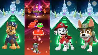 CHASE 🆚 ROCKY 🆚 MARSHALL 🆚 TRACKY TILES HOP EMD RUCH GAME 🎯🎮viralvideo pawpatrol trending [upl. by Onilecram]