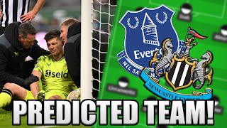 NICK POPE OUT EVERTON VS NEWCASTLE PREDICTED TEAM [upl. by Niveb]