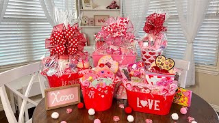 DOLLAR TREE Valentines Day GIFT BASKETS 2024 [upl. by Gennaro]