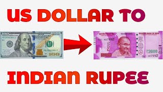 US Dollar To Indian Rupee Exchange Rate Today  Dollar To Rupees  USD To INR  Dollar Rate In India [upl. by Ahsinaj]