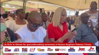 Ja Rule in Ghana for groundbreaking ceremony at Nuaso Anglican Primary School [upl. by Rutan]