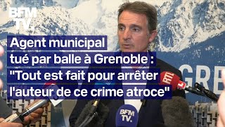 La réaction du maire écologiste de Grenoble Éric Piolle après la mort dun agent municipal [upl. by Esital]