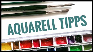 17 GENIALE TIPPS für das Malen mit Aquarell 🎨  17 AMAZING watercolor tipps you should know [upl. by Diandre]