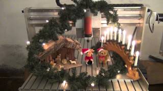 Christmas with my CNC milling machine Silent Night Holy Night [upl. by Niram]