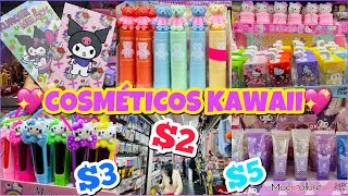 ✨COSMÉTICOS KAWAII KUROMI HELLO KITTY ¡LO MAS BONITO😍  “MAIRENT COSMETICS”  CENTRO CDMX [upl. by Yolanda]